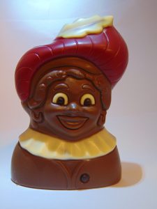 pietenhoofd VDV Chocolaterie sint Sint Maarten Sinterklaas chocolade pietenhoofd melkchocolade