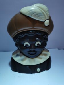 Pietenhoofd in fondant chocolade